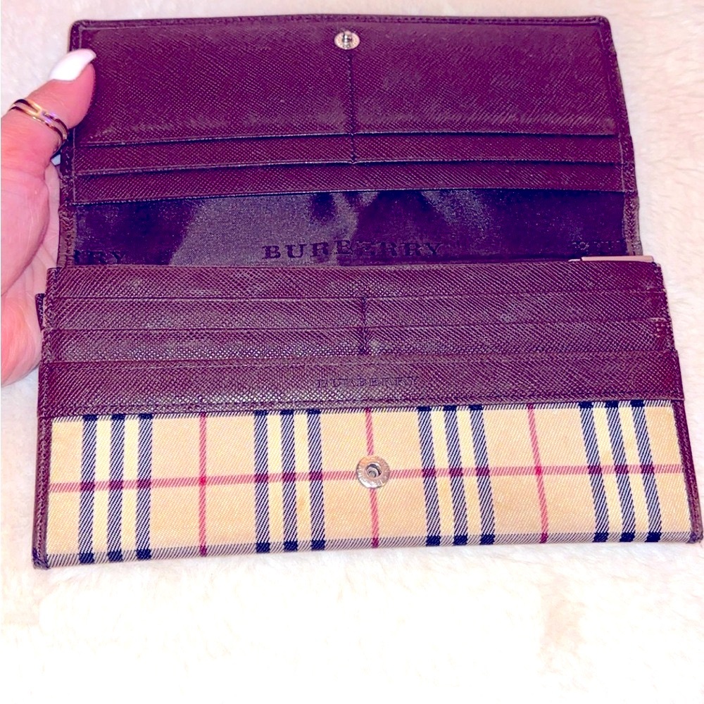 Authentic Burberry Long Wallet
